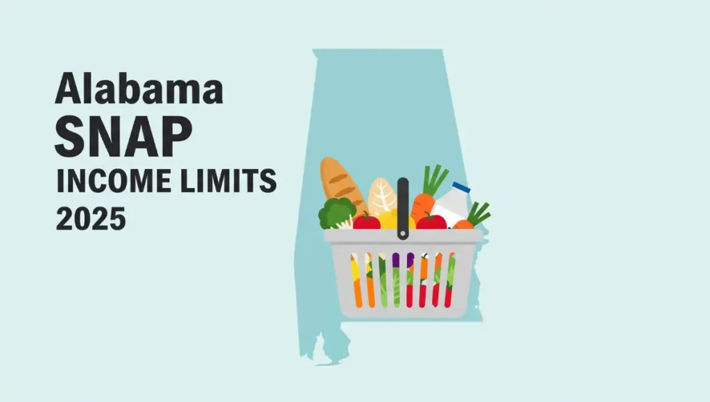 Alabama SNAP income limits 2025 chart illustration