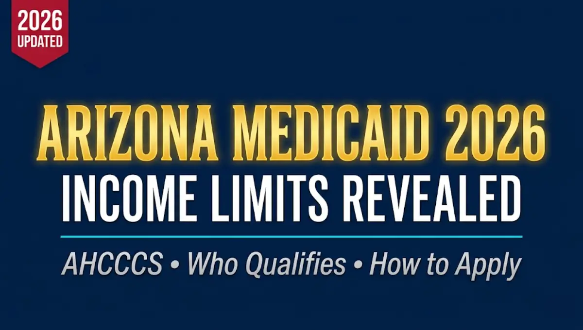 Arizona Medicaid income limits 2026 — AHCCCS eligibility chart by household size
