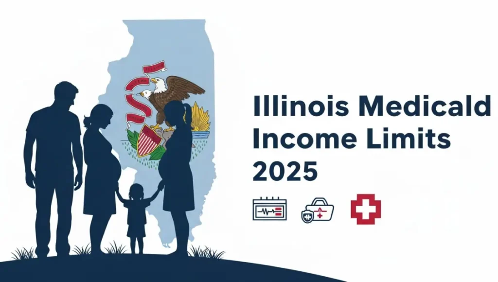 Illinois Medicaid income limits 2025 chart with eligibility details