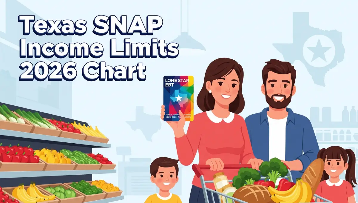 Texas SNAP Income Limits 2026 eligibility and benefits guide illustration