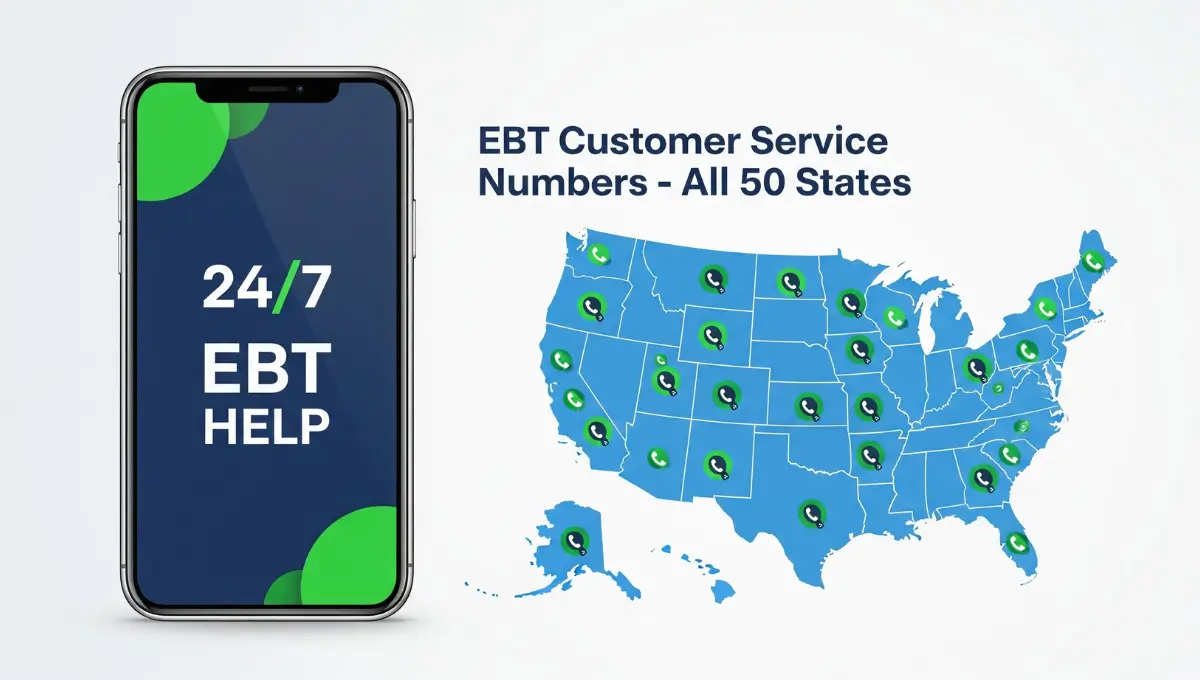 EBT customer service phone numbers by state with 24/7 help availability