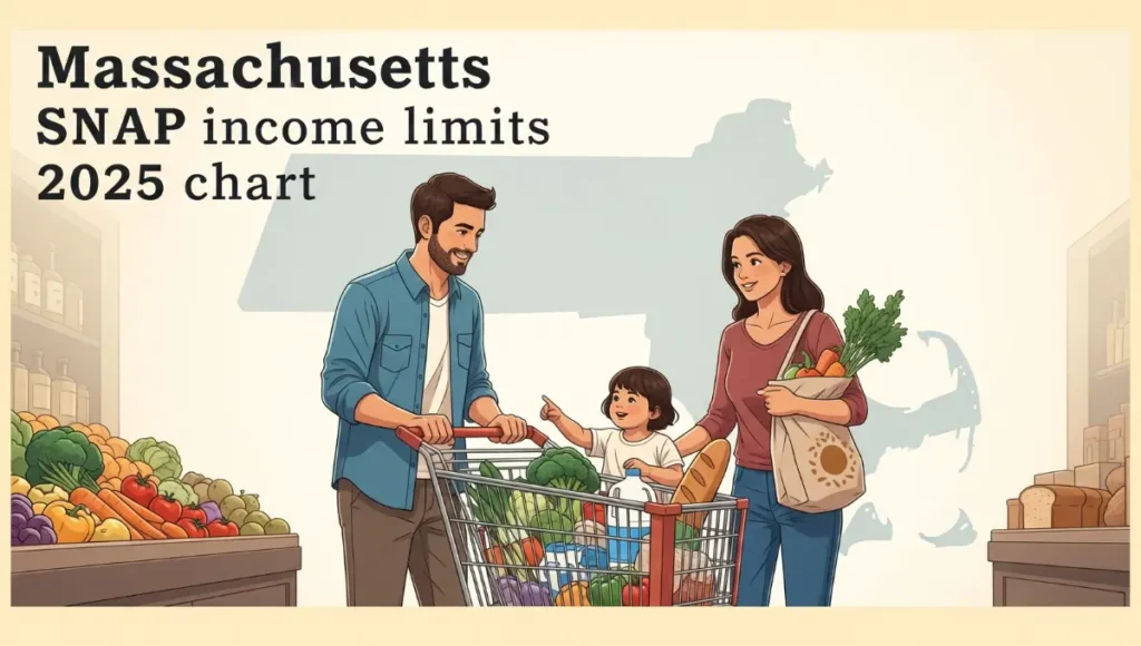 Massachusetts SNAP income limits 2025 chart and eligibility guide for food assistance blog post featured image