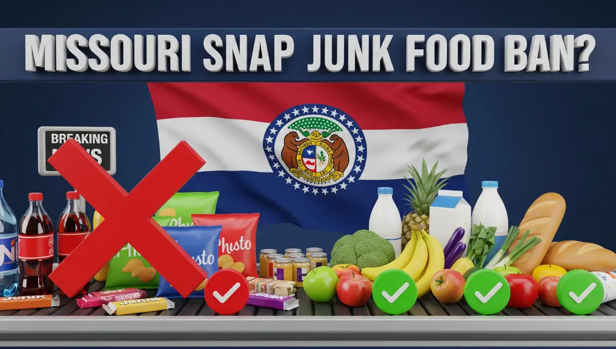 Missouri SNAP junk food ban 2025 – soda, candy, and snacks banned from food stamps with healthy food promoted