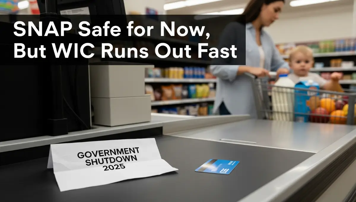 SNAP and WIC food assistance crisis during October 2025 government shutdown as families worry about delayed benefits.