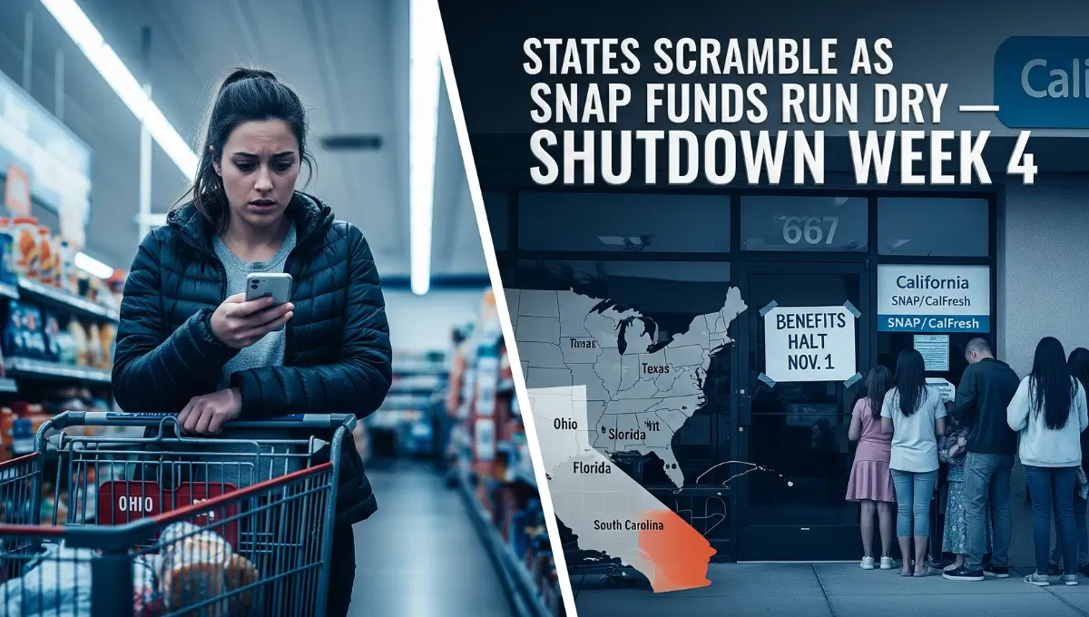 worried shoppers and closed CalFresh office as states scramble for SNAP funding during federal shutdown