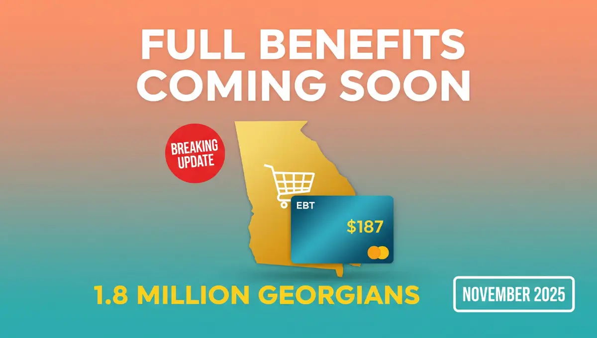 Georgia SNAP benefits full payment November 2025 EBT card grocery assistance for 1.8 million GA residents