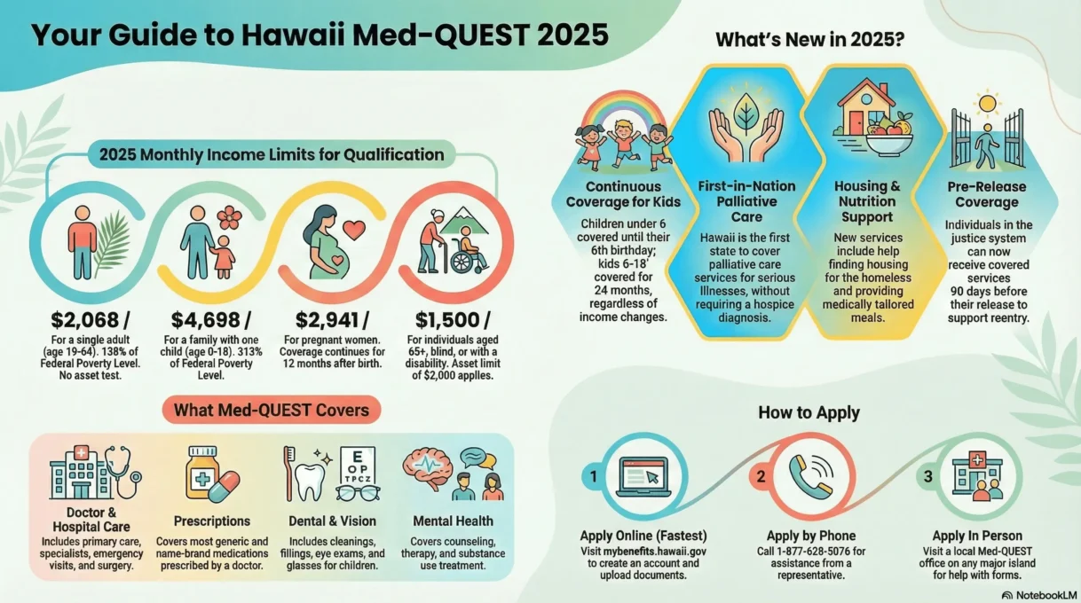 Hawaii Medicaid complete 2025 infographic