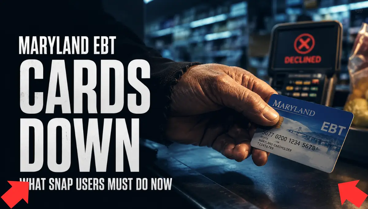 Maryland EBT card declined at grocery store checkout during May 17 planned outage