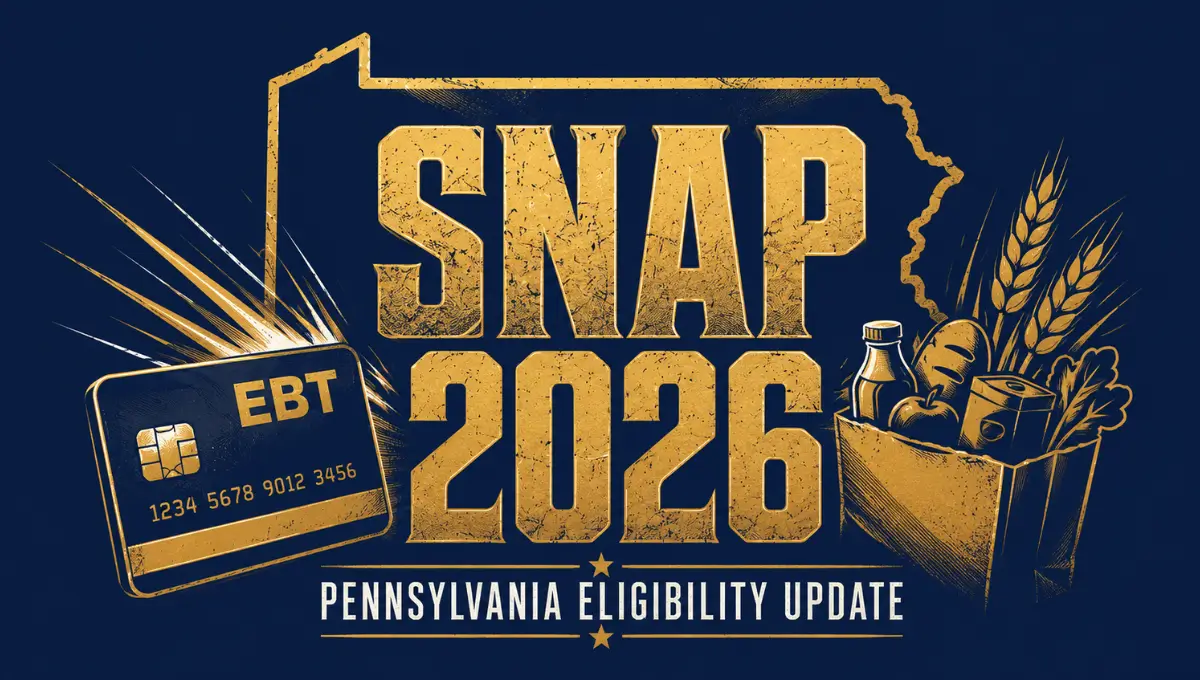 Pennsylvania SNAP eligibility 2026 income limits and benefit update graphic
